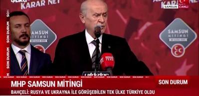 MHP lideri Bah&ccedil;eli "Kılı&ccedil;daroğlu, gavurun kılıcını sağlayan, milli g&uuml;venlik sorunudur" diyerek tepki ona g&ouml;sterdi...