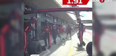 Sadece 1.91 saniyede lastik değişimi yapan F1 Red Bull ekibi!