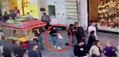Ter&ouml;rist Albashır'ın Taksim'deki keşif g&ouml;r&uuml;nt&uuml;leri ortaya &ccedil;ıktı! Elinde yine g&uuml;l var