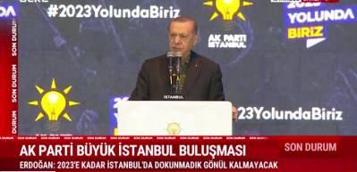 AK Parti'de İstanbul coşkusu! Cumhurbaşkanı Erdoğan,70 bin kişiye hitap ediyor!