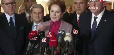 Meral Akşener Cumhurbaşkanı adayını a&ccedil;ıkladı ve Kılı&ccedil;daroğlu'nu devre dışı bıraktı...