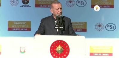 Cumhurbaşkanı Erdoğan Urfa'ya yenilenebilir enerji m&uuml;jdesi...