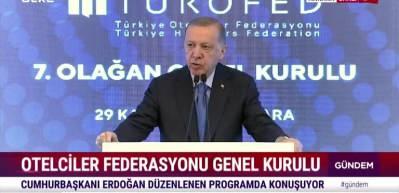 Cumhurbaşkanı Erdoğan "Turist sayısı ve turizm geliri bakımından zirvedeyiz"