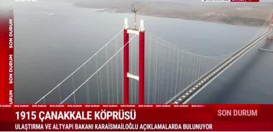 1915 &Ccedil;anakkale K&ouml;pr&uuml;s&uuml;'ne &ccedil;elik top mermisi fig&uuml;r&uuml; ile uzunluğu 334 metreye ulaştı...