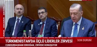 Cumhurbaşkanı Erdoğan "T&uuml;rkmen gazının taşınması i&ccedil;in hemen başlamalıyız"dedi