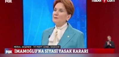 Akşener'den Kılı&ccedil;daroğlu'nun 'İ&ccedil; işlerimize karışma' s&ouml;z&uuml;ne yanıt