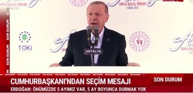 Cumhurbaşkanı Erdoğan 6'lı masayı eleştirdi "muhalefet sorununu &ccedil;&ouml;zemedik" dedi