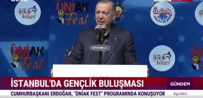 Cumhurbaşkanı Erdoğan gen&ccedil;lerle biraraya geldi! İşte &Uuml;NİAK FEST'teki o a&ccedil;ıklamalar...