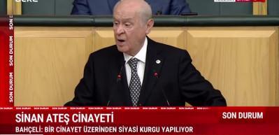 MHP lideri Devlet Bah&ccedil;eli, Sinan Ateş cinayeti MHP'nin &uuml;zerine atılmak istendi, dedi