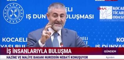 Bakan Nureddin Nebati'den enflasyon mesajı! Rakamlar &ouml;n&uuml;n&uuml;zde diliniz niye d&ouml;nm&uuml;yor...