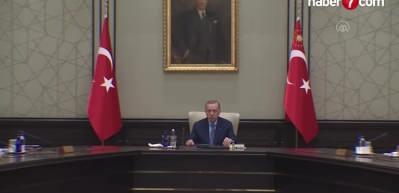 Cumhurbaşkanı Erdoğan kritik toplantıda önemli kararı açıkladı!