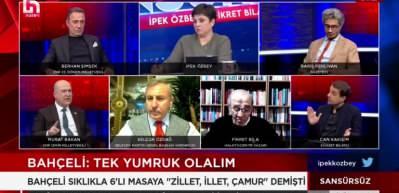 Halk TV'de 6'lı masa isyanı! 'Erdoğan istikrarlı şekilde oylarını artırıyor' dedi y&uuml;zler d&uuml;şt&uuml;...