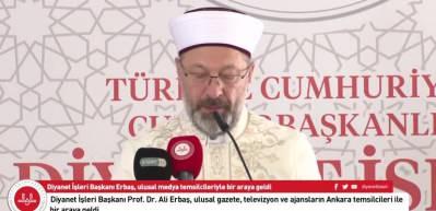 Diyanet İsve&ccedil;'teki provokasyon sonrası medya temsilcileriyle bir araya geldi...