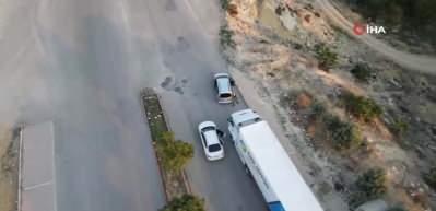 Ev taşıyormuş gibi yaptılar! Uyuşturucu tırına nefes kesen operasyon