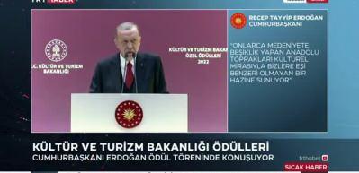 Başkan Erdoğan: Sanatı kalıplara hapseden ideolojileri kabul etmiyoruz