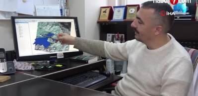Van G&ouml;l&uuml;'ndeki kuraklık, NASA'nın uydusundan g&ouml;r&uuml;nt&uuml;ledi!
