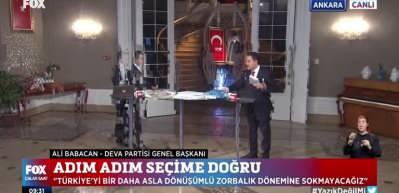 DEVA Partisi Genel Başkanı Babacan "Benim utanacak bir şeyim yok" 