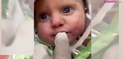 2 aylık bebek 128 saat boyunca hayata tutundu!