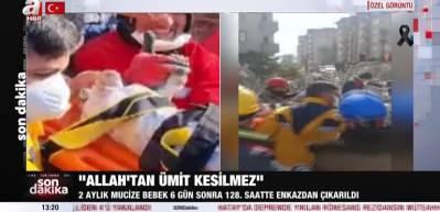 2 aylık bebek 128. saatte sağ olarak kurtarıldı