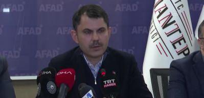 Bakan Kurum "Depremden 13,5 milyon vatandaşımız doğrudan etkilendi" a&ccedil;ıklamasını yaptı