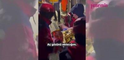 70 saat sonra enkaz altından çıkarılan çocuğun ilk kelimesi okul oldu!