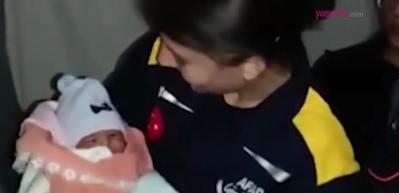 Deprem çadırında dünyaya geldi! "Umut" bebek herkese umut oldu...