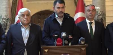 Bakan Kurum: 156 bin binanın yıkık, acil yıkılacak ve ağır hasarlı olduğu tespitini yaptık