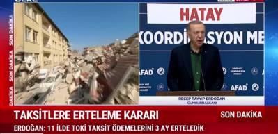 Cumhurbaşkanı Erdoğan deprem b&ouml;lgesi i&ccedil;in ilave yapılacak ekonomik destekleri a&ccedil;ıkladı!