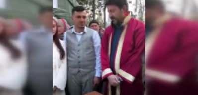 Çadır kentte ilk nikah! İnsanlara umut olsun diye öne aldılar