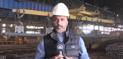 Deprem b&ouml;lgesindeki en kritik fabrika &uuml;retime başladı