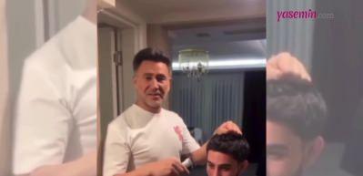 İzzet Yıldızhan askere giden oğlunu kendi elleriyle tıraş etti! "Allah her babaya..."