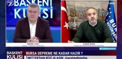 Bursa B&uuml;y&uuml;kşehir Belediyesi deprem y&ouml;nelik aldıkları tedbirleri a&ccedil;ıkladı!