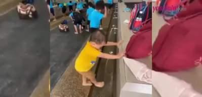 Küçük çocuğun abdest aldığı anlar sosyal medyada viral oldu!