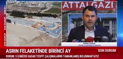 Bakan Kurum 11 ilde 309 bin konutun yapım s&uuml;recinin başladığının m&uuml;jdesini verdi...