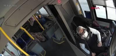 Otob&uuml;s şof&ouml;r&uuml; kalp krizi ge&ccedil;iren yolcuyu hastaneye b&ouml;yle ulaştırdı!