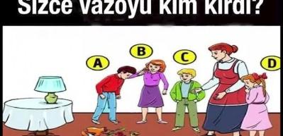 Resimli kişilik testi: Sizce vazoyu kim kırdı? Se&ccedil;iminiz ile &ouml;zellikleriniz ortaya &ccedil;ıkacak!