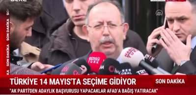  YSK Başkanı'ndan son dakika a&ccedil;ıklama! Se&ccedil;im takvimi hakkında konuştu