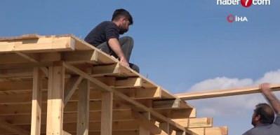 Deprem sonrası bungalov evlere ilgi arttı
