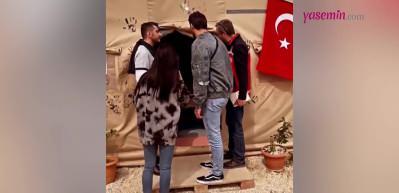 Ünlü oyuncu Michele Morrone'den deprem bölgesine ziyaret!