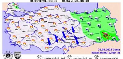 Meteoroloji o illeri sarı ve turuncu kodla uyardı!  Yoğun kar ve yağmur alarmı