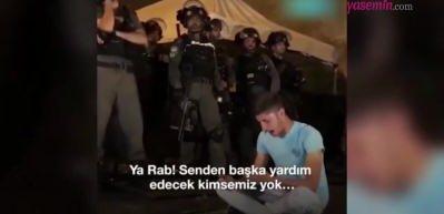 Filistinli genç yürekleri dağladı! "Ya Rab Mescid-i Aksa'ya yardım et! diyerek dua etti! 