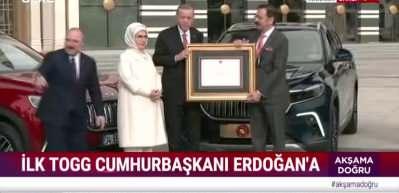 İlk Togg'un plakası dikkat çekti!