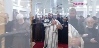Sosyal medyada viral olan anlar! Namaz kıldıran imamın üzerine çıkan kedi...