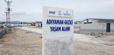 Adıyaman ge&ccedil;ici barınma alanlarında sona doğru