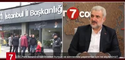 AK Parti İl Başkanı Kabaktepe, İYİ Parti'ye İl binasına isabet eden mermi hakkında konuştu! Sitem etti...