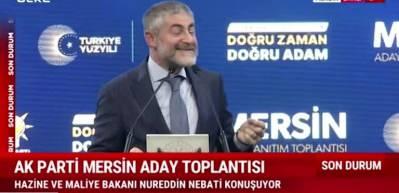 Bakan Nebati, milletvekili adayı olduğu Mersin'de temaslarda bulundu