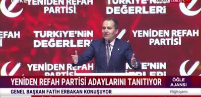 Fatih Erbakan adaylarını tanıtıyor