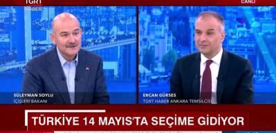 İ&ccedil;işleri Bakanı S&uuml;leyman Soylu 14 Mayıs se&ccedil;imleri hakkında konuştu...Bu bir bayrak yarışı dedi...