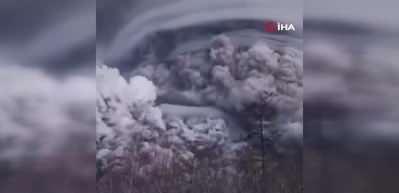 Rusya'daki Shiveluch Yanardağı harekete ge&ccedil;ti