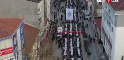 Tekirdağ'da 5 bin kişi birlikte iftar yaptı